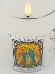 LED Votive Candle - Prayer to the Miraculous Virgin