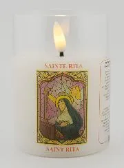 LED Votive Candle - Prayer to Saint Rita