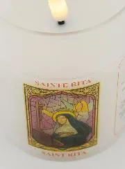 LED Votive Candle - Prayer to Saint Rita