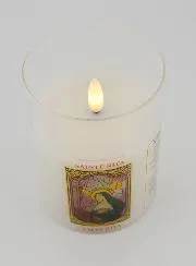 Battery-Operated Church Candle - Saint Rita