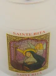 Battery-Operated Church Candle - Saint Rita