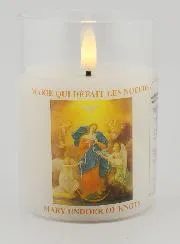 LED Votive Candle - Prayer to Mary Untier of Knots