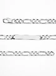 Men’s Silver Bracelet – 6mm Figaro Link