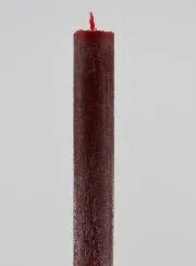 Solid Colour Candle 27cm - Velvet Red