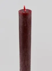 Solid Colour Candle 27cm - Velvet Red