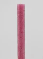 Solid Colour Candle 27cm - Pink Powdered