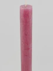 Solid Colour Candle 27cm - Pink Powdered