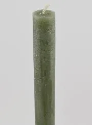 Solid Colour Candle 27cm - Olive Green