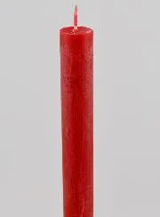 Solid Coloured Candle 27cm - Carmine Red