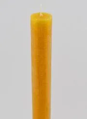 Solid Colour Candle 27cm - Honey Yellow