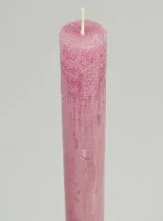 Solid Colour Prayer Candle - Pink Powdered