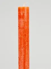 Solid Colour Prayer Candle - Orange