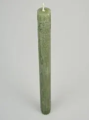 Solid Colour Prayer Candle - Olive Green
