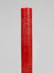 Solid Coloured Prayer Candle - Carmine Red