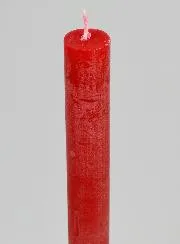 Solid Coloured Prayer Candle - Carmine Red