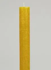 Solid Colour Prayer Candle - Honey Yellow