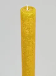 Solid Colour Prayer Candle - Honey Yellow