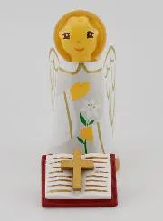 Statue Angel Gabriel with Bible