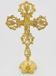 Ornamental Crucifix on Base - 28cm