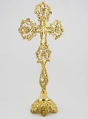 Ornamental Crucifix on Base - 28cm