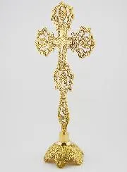 Ornamental Crucifix on Base - 28cm