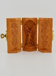 Solid Wood Triptych - Saint Michael