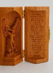 Solid Wood Triptych - Saint Michael