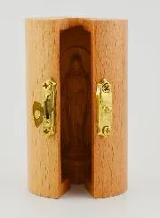 Solid Wood Triptych -  Miraculous Virgin Mary