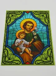 Window Magnet Stained Glass - Saint Joseph