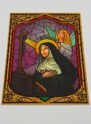 Window Magnet Stained Glass - Saint Rita