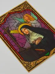 Window Magnet Stained Glass - Saint Rita
