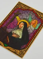 Window Magnet Stained Glass - Saint Rita