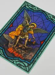 Window Magnet Stained Glass - Saint Michael the Archangel