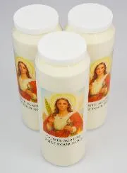 Set 3 Sanctuary Candles to Saint Agathe
