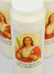 Set 3 Sanctuary Candles to Saint Agathe