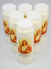 Set 6 Sanctuary Candles to Saint Agathe