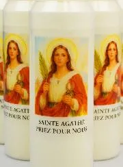 Set 10 Sanctuary Candles to Saint Agathe