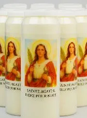 Set 20 Sanctuary Candles to Saint Agathe