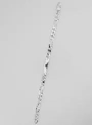 Bracelet for Men in Silver - Figaro Bracelet 5mm