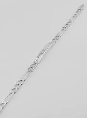 Bracelet for Men in Silver - Figaro Bracelet 5mm
