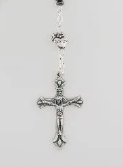 Rosary Miraculous Virgin and Ex Voto - Hematite