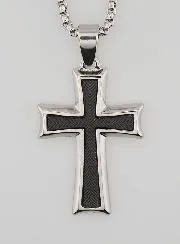 Religious Necklace for Men - Geometric Cross