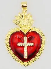 Ex-Voto Pendant Red and Gold - 40mm