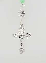 Miraculous Medal Rosary - Green