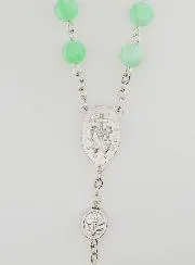 Miraculous Medal Rosary - Green