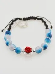 Adjustable One Decade Bracelet - Blue Tones