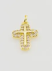 Rounded Cross Pendant - 15mm