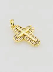 Rounded Cross Pendant - 15mm