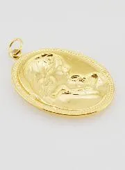 Oval Madonna and Child Medal - 25mm