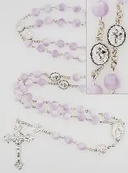 Miraculous Medal Rosary - Purple